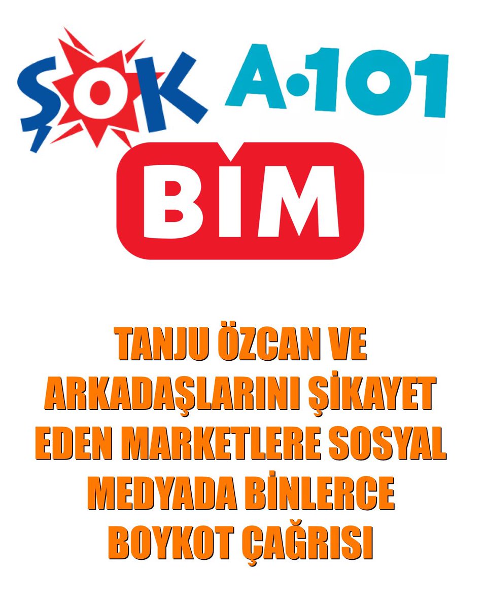 farukcidem's tweet photo. Bolu’da Gözaltı Sonrası Boykot Çağrısı: BİM, ŞOK ve A101 Hedefte

Bolu Belediye Başkanı Tanju Özcan ve beraberindeki 13 kişinin gözaltına alınmasının ardından sosyal medyada boykot çağrıları yapıldı. Vatandaşlar, üç büyük zincir marketten alışveriş yapmayacaklarını duyurdu. https://t.co/6vBPqyujaZ