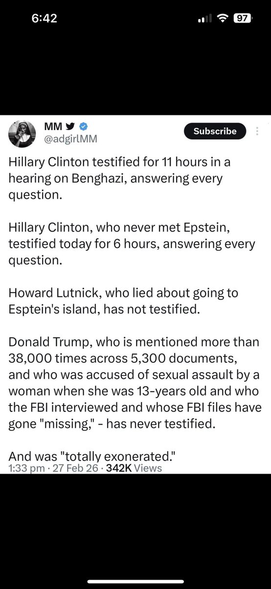 Accountability is only for democrats.
