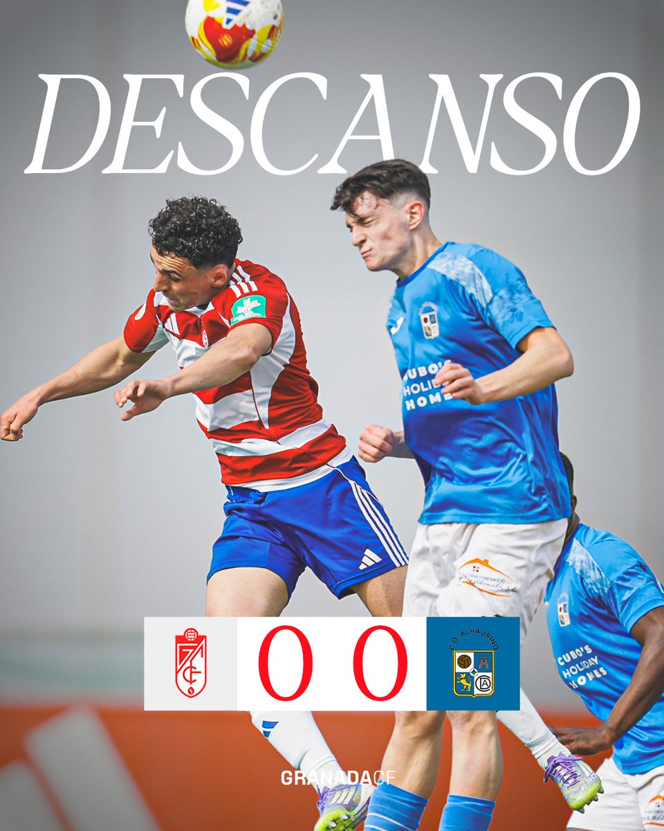 ⌚ 45+’ || ⏸️ Descanso. 

𝐑𝐄𝐂 0⃣ - 0⃣ ALH

#RecreGranadaAlhaurino