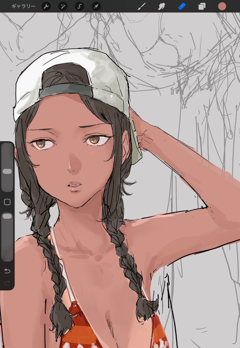 「ジュリア・スガ、いつかちゃんと描く」|会釈のイラスト