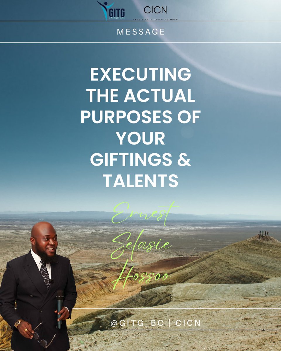 gitg_bc's tweet photo. Message From Our Last Meeting : Executing The Actual Purposes Of Our Giftings &amp; Talents - Ernest Selasie Hossoo
Available Now Telegram https://t.co/yWG7FI1vjH
#CreativesInChristNetwork #CICN #GITGBC https://t.co/5cnK9bzbDS