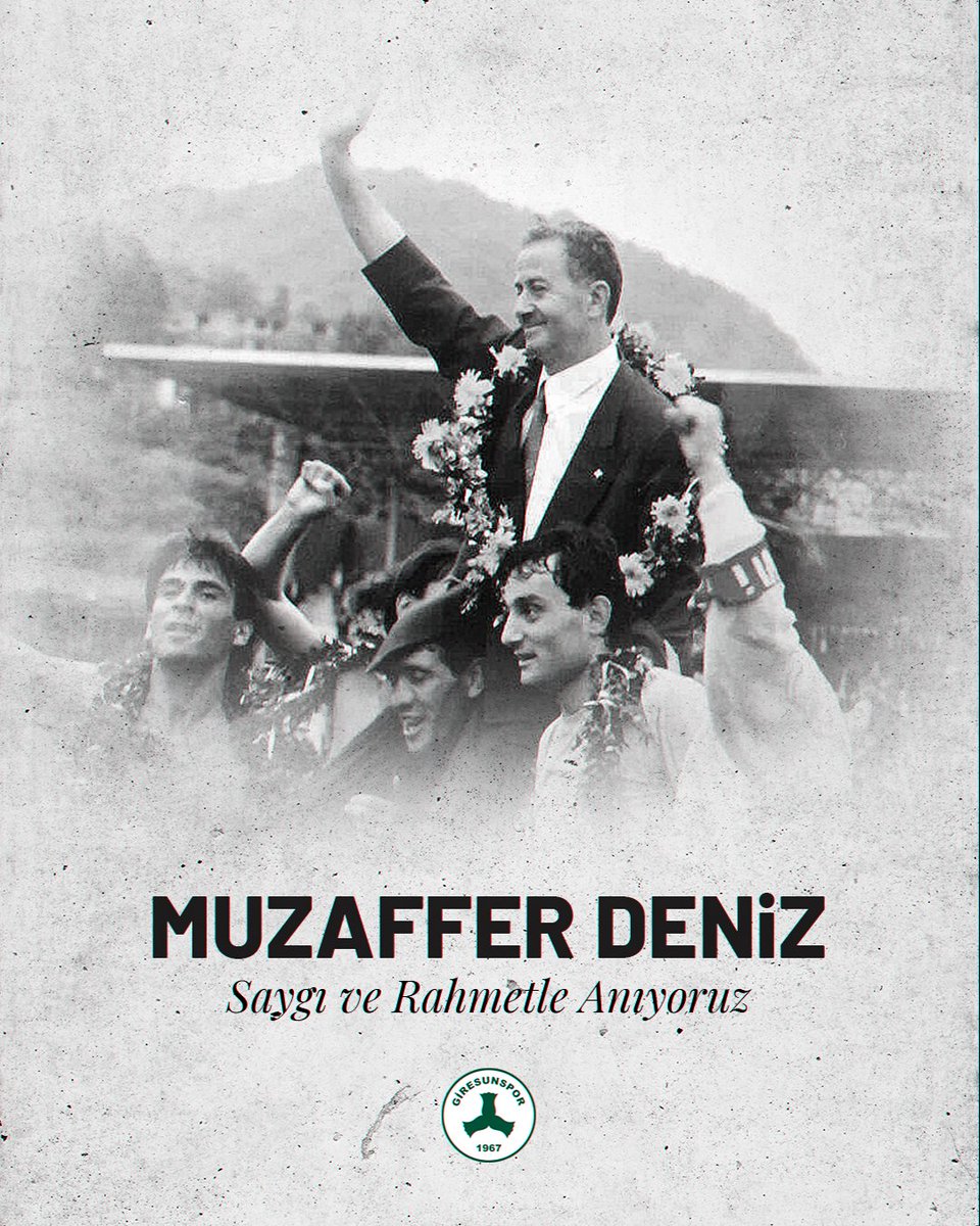 Efsane Başkanımız Muzaffer Deniz'i vefatının 15. yılında saygı ve rahmetle anıyoruz.

Mekanı cennet, ruhu şad olsun.