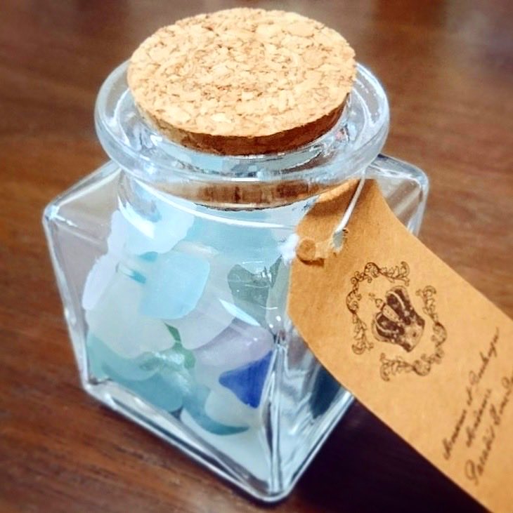 シーグラスかわいいよね、わたくしが集めたシーグラスも見てください