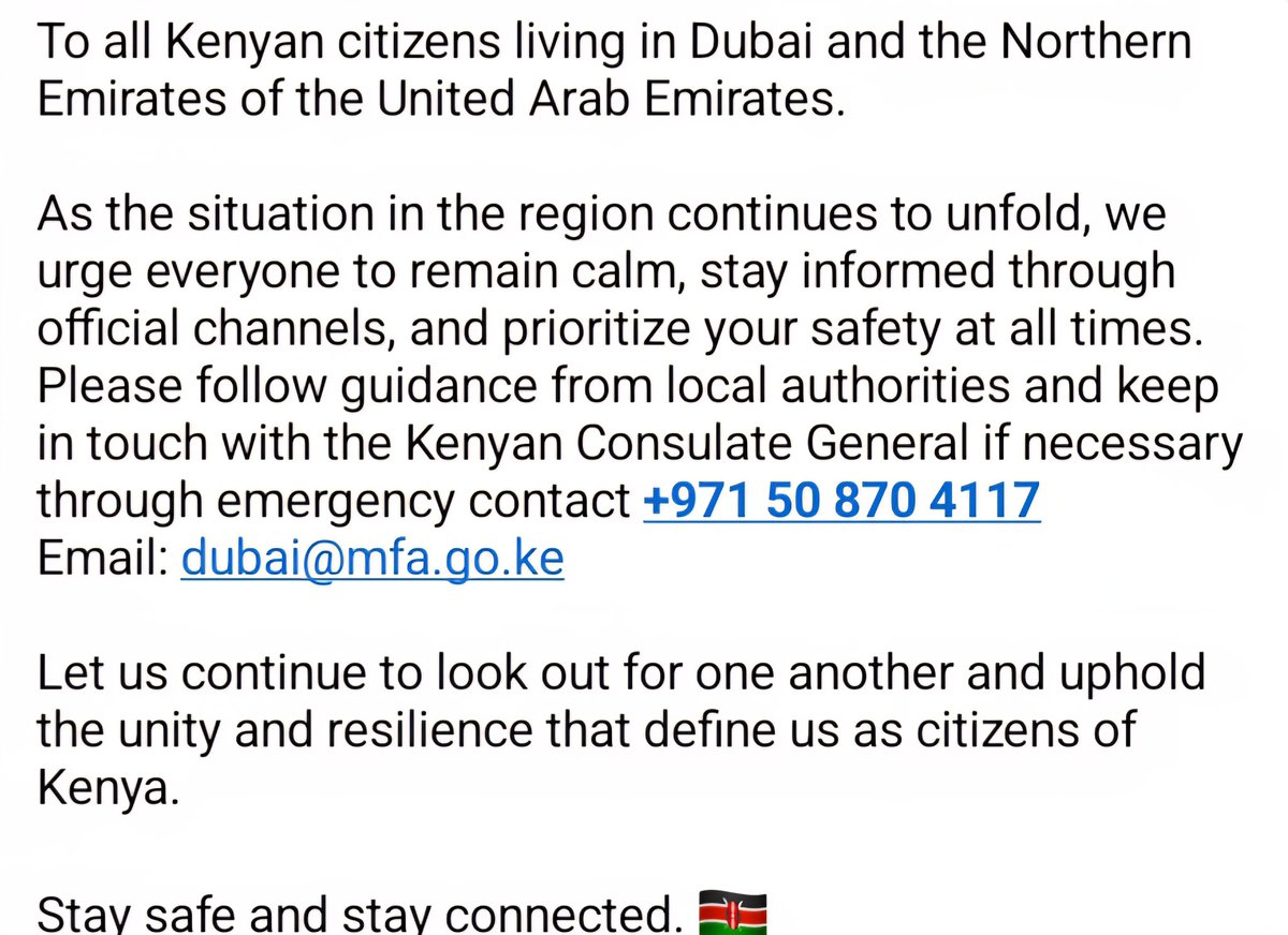 Kenya Consulate General, Dubai tweet media