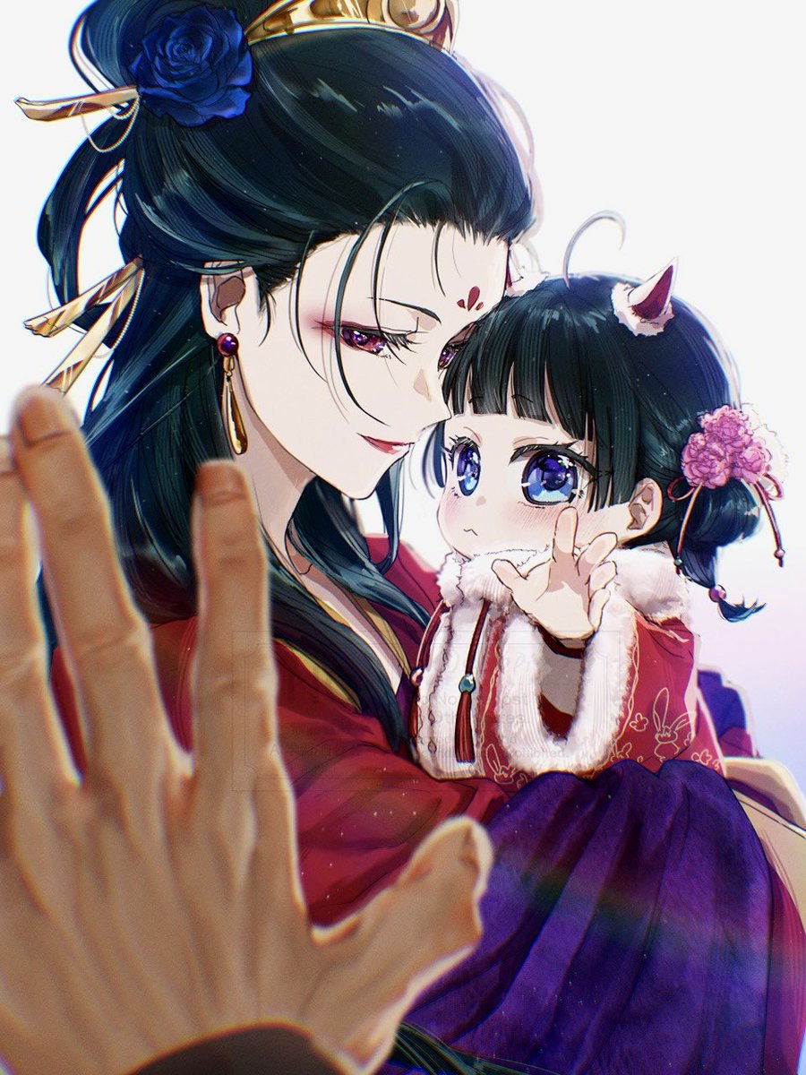 羅漢と鳳仙と子猫