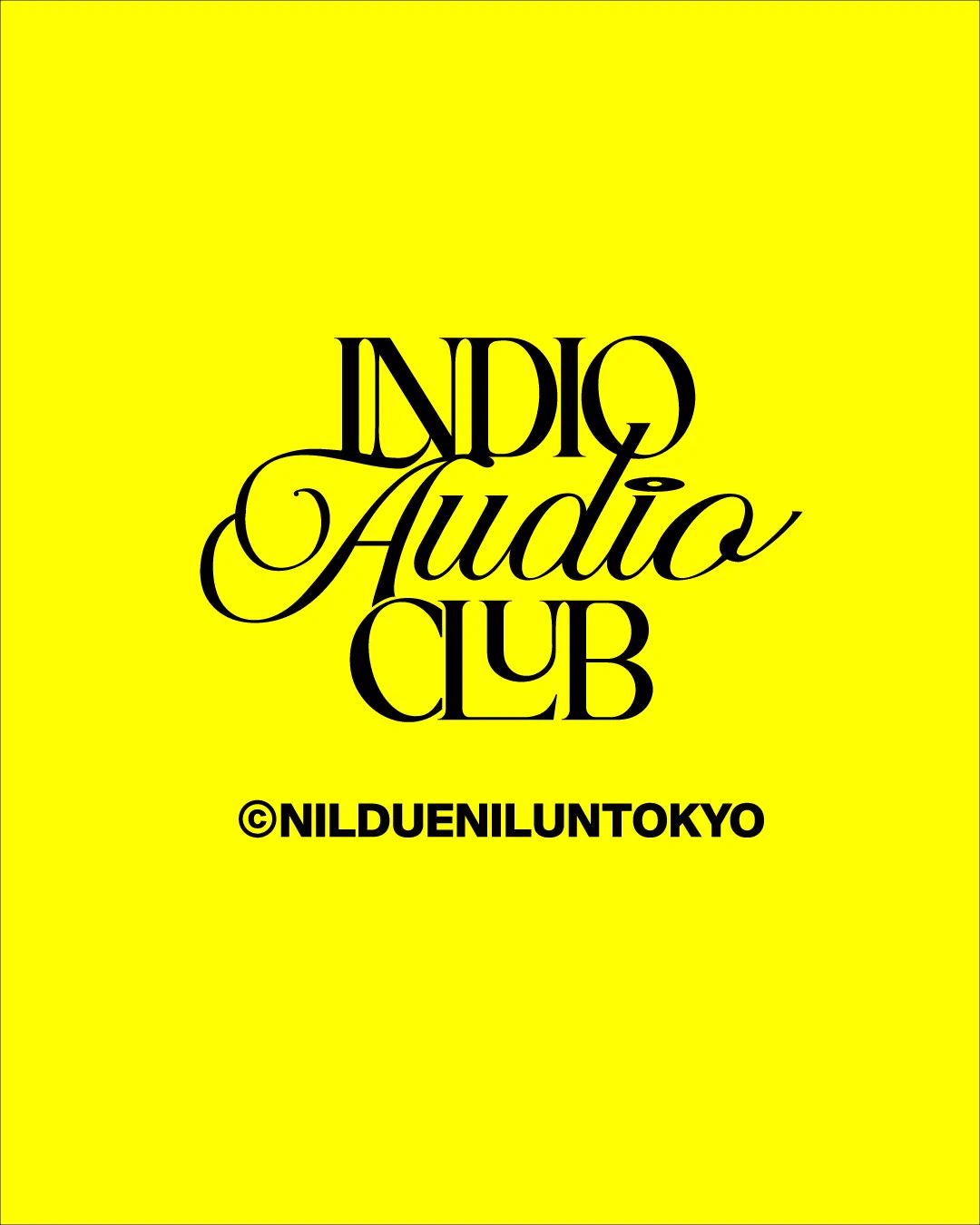 NIL DUE/NIL UN INDIO AUDIO CLUB TEE ブラック NILDUENILUNTOKYO on X: 