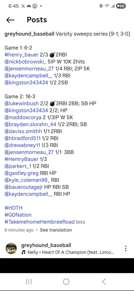 Pope Baseball tweet media