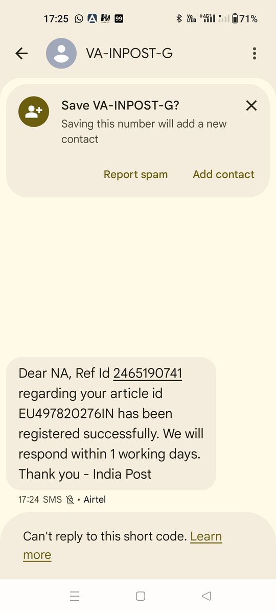 hitroq's tweet photo. @PMOIndia let's see how many days it takes for Indian post to take action against Babus at Peoples campus post office who are too lazy to deliver parcels .. https://t.co/9bsbRnG12U