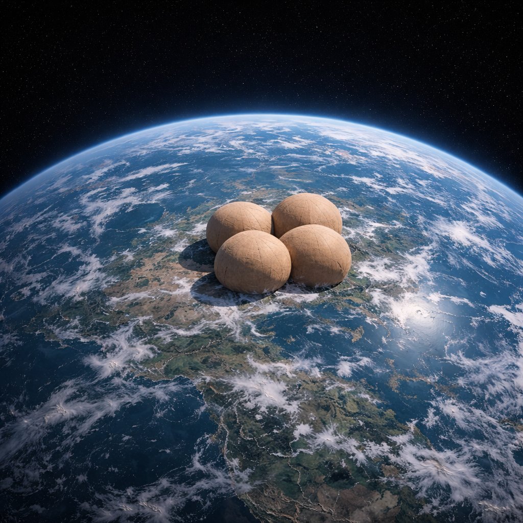 DavidMKeyes's tweet image. 🚨 EXCLUSIVE PHOTO: President Trump and PM Netanyahu's balls visible from space