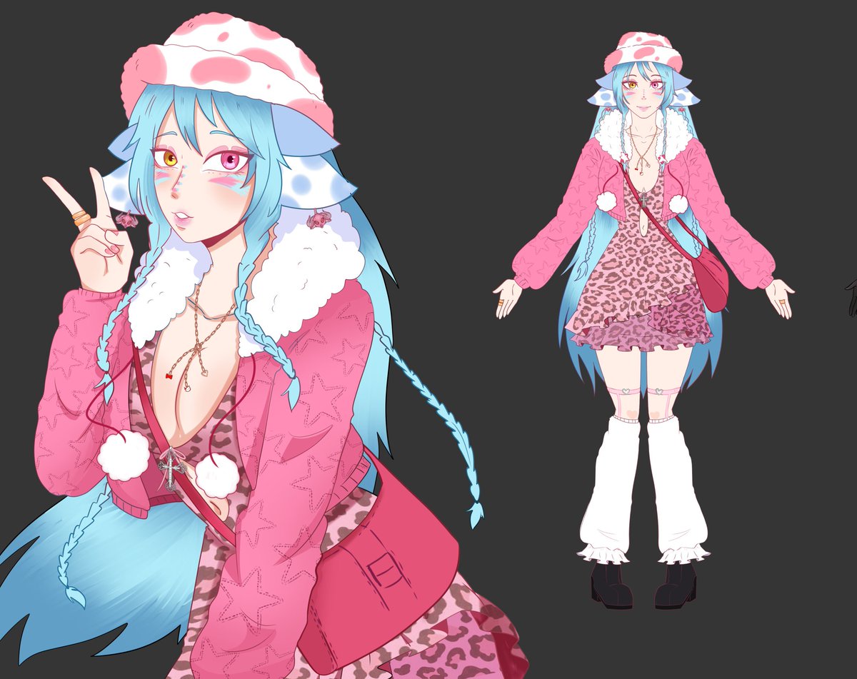 <a href="/LMiiela/">Miiela VT 🐾💜 Altherbit</a> <a href="/MeepcitoMeeps/">Meepcito</a> Buenas!
Según Lore tengo dos apariencias ! :3
La 1° humana y la 2° la furrita  son la misma persona al transformarse 🤗
La última es una versión gyaru de ella,con toda su ropa IRL mía, es un insert my self en el personaje 🩷(tengo un modelo Vtuber de el pero no me entran + fotos)