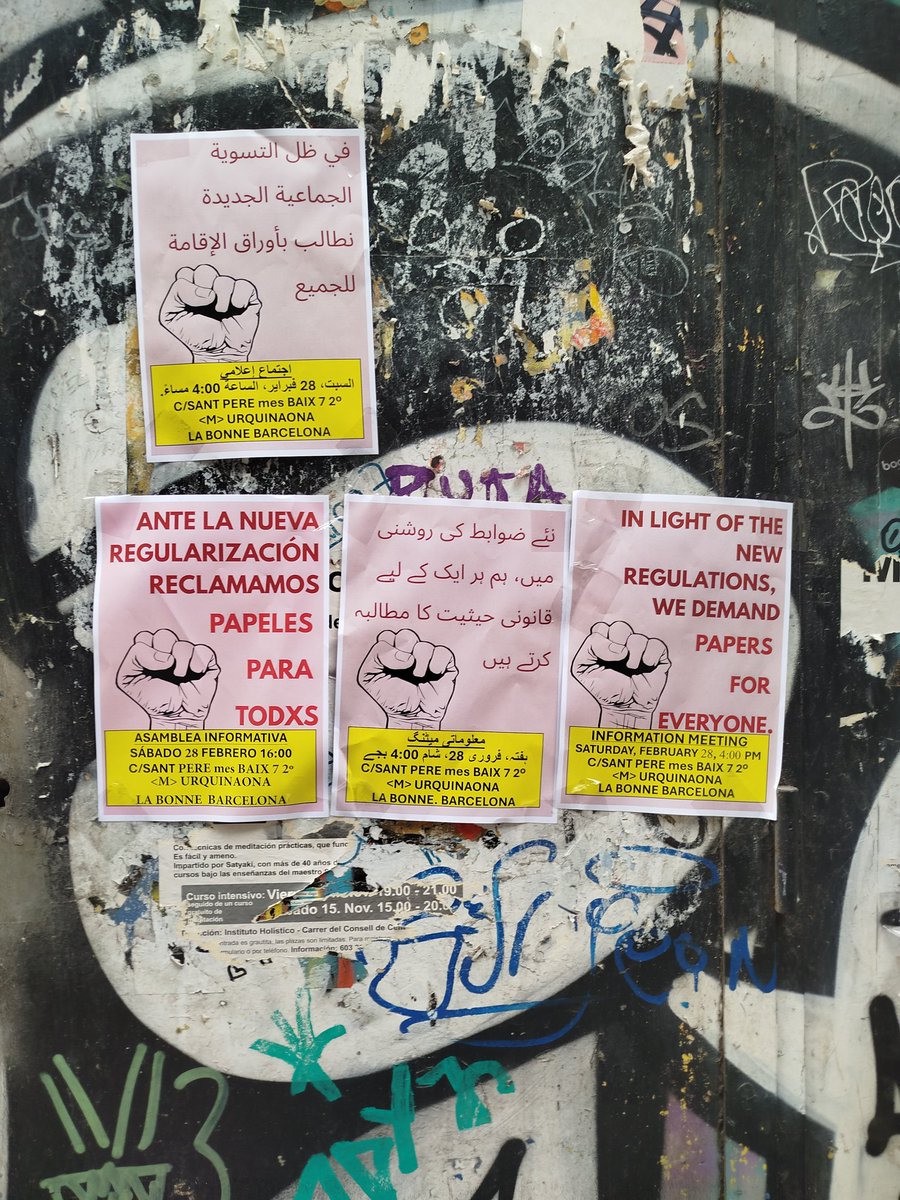 Es veu que 500.000 són pocs.  Vist avui a Bcn.