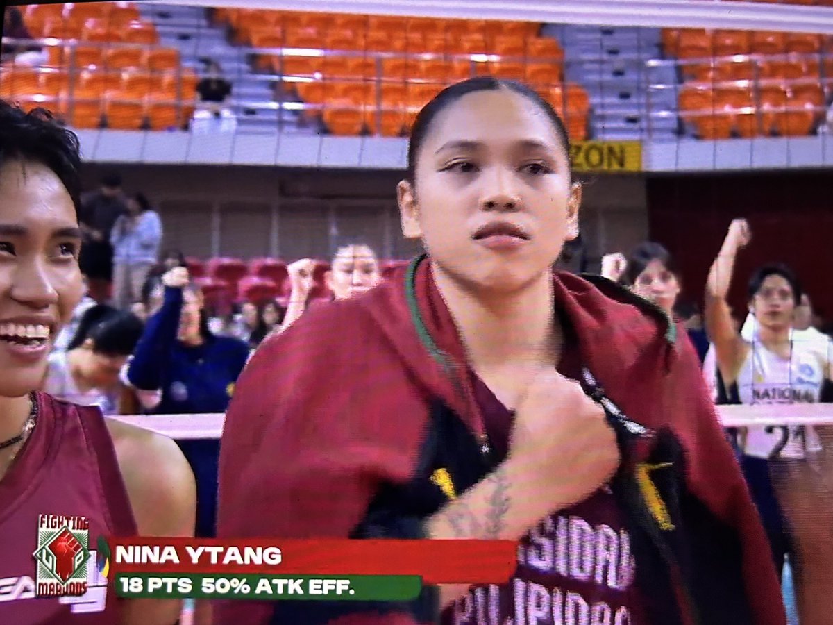 🎖️MVP OF THE MATCH IS ✊NIÑA YTANG VS 🐶NU:

18 points
50% attack efficiency

ANG LALA NI BADING! 😭