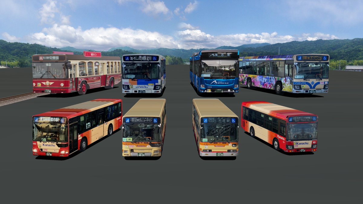 retasu_Bve's tweet photo. 自動車のストラクチャを作りました！①

横須賀線は、線路脇に車通りの多い道路があったり、逗子や東戸塚の近くにはカーディーラーもあるので、必要不可欠となる自動車のストラクチャを制作しています

第一弾として、バスやトラックなど作りやすそうな車を中心に作りました！
#BVE横須賀線 https://t.co/zhEnwwgLjZ