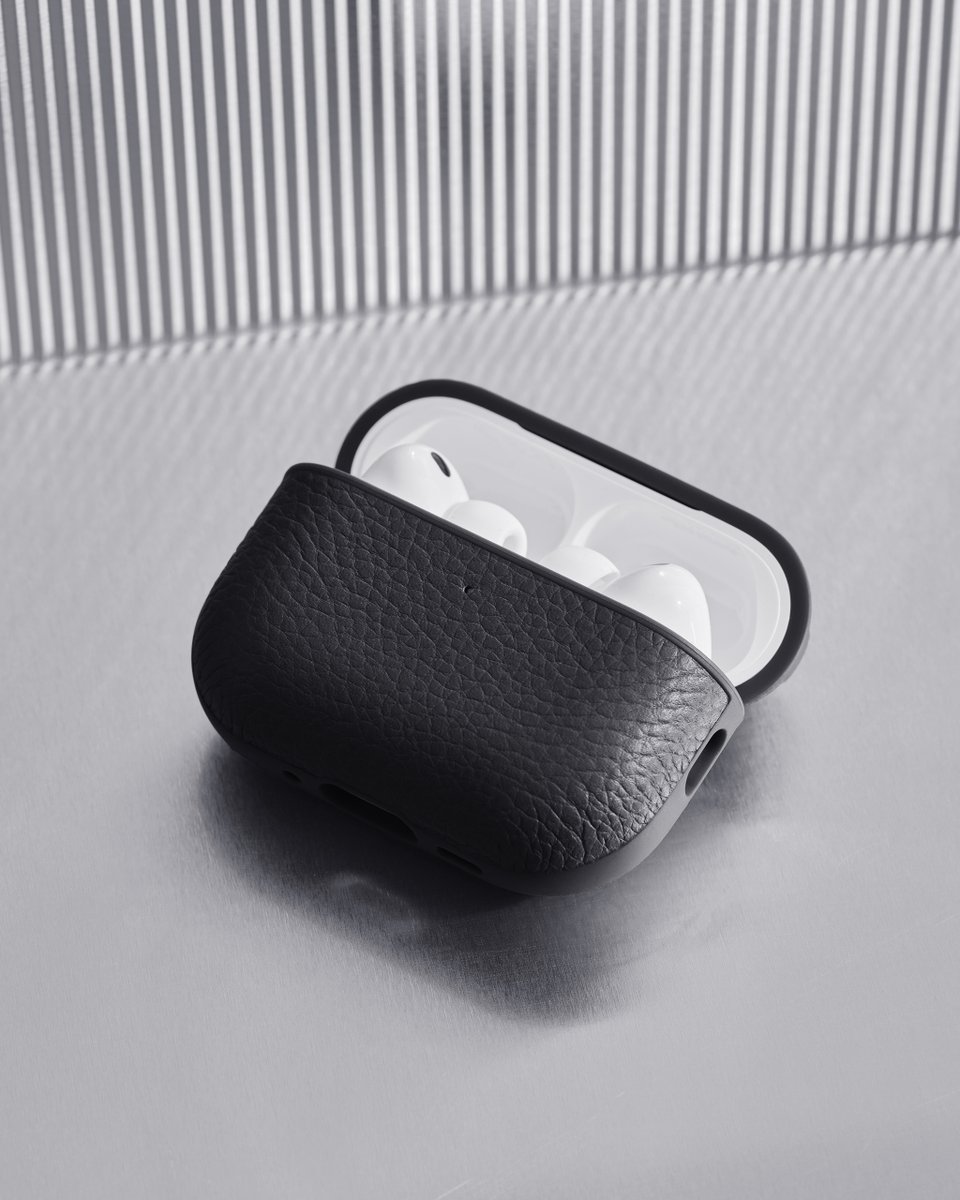 woolnut's tweet photo. Leather Case for AirPods Pro 3.⁠
⁠
The slim two-piece design keeps your AirPods Pro 3 protected without bulk, while the precision-molded fit ensures easy access to every feature. Wireless charging works seamlessly with the case attached.⁠ https://t.co/0bFngc7JIQ