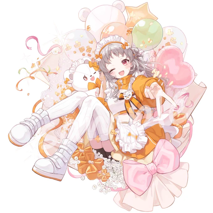 お仕事のお知らせ 花束ゆいは様の周年記念グッズのイラストを描かせていただきました!! 5周年おめでとうございます