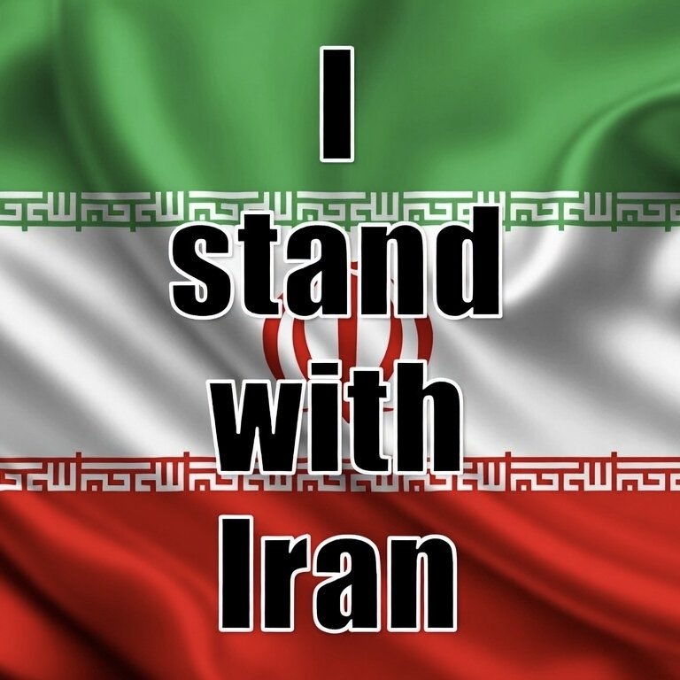 commiepommie's tweet photo. Drop a 🇮🇷 in the comments if you stand with Iran too. https://t.co/m8RyznSKRb