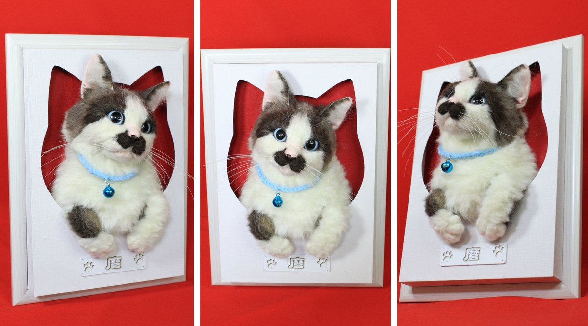 柿ちゃん、桃ちゃんにつづき、最後は鼻下にちょび髭みたいな特徴的な柄