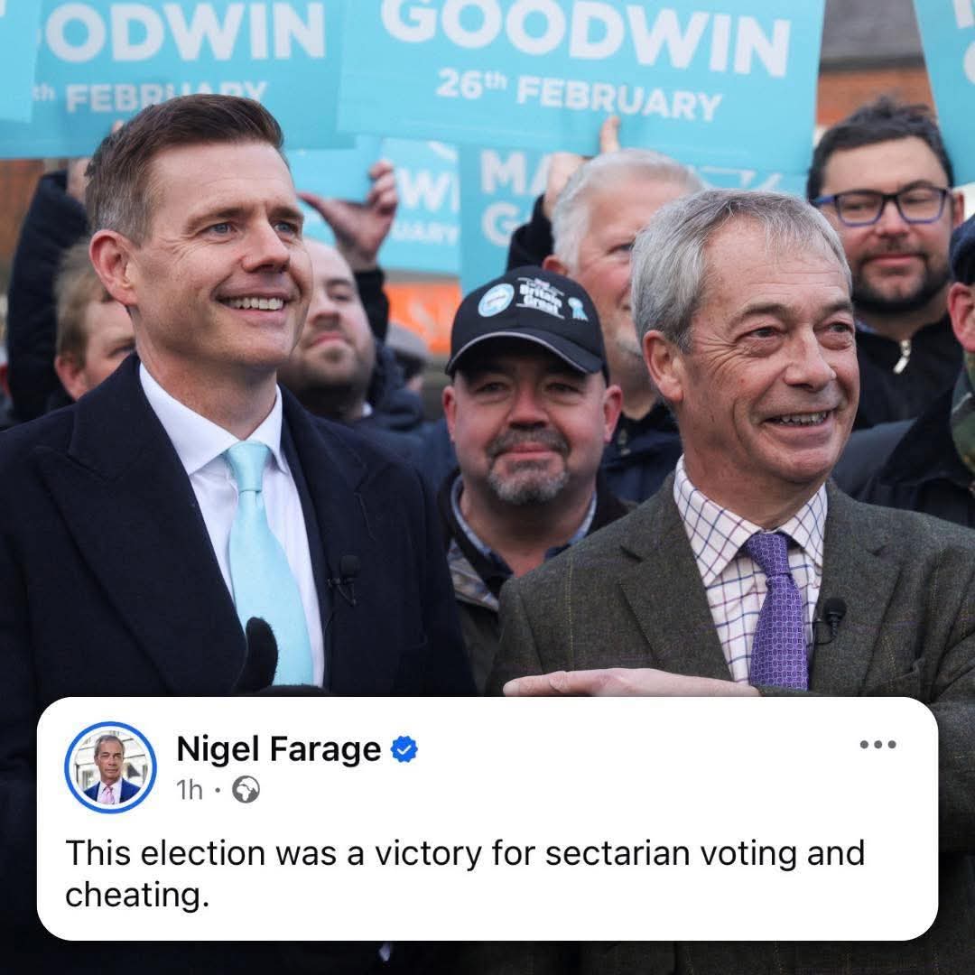 Nigel had a utilitarian, victory or defeat, speech ready for all eventualities....