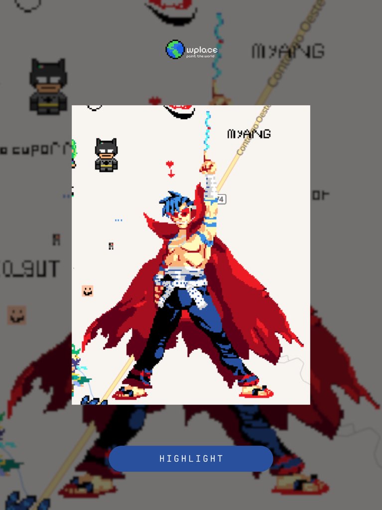 wplacelive's tweet photo. Highlights
📍Boa Vista - Brazil
#brazil #brazilcore #pixelart https://t.co/62gHNy14XB