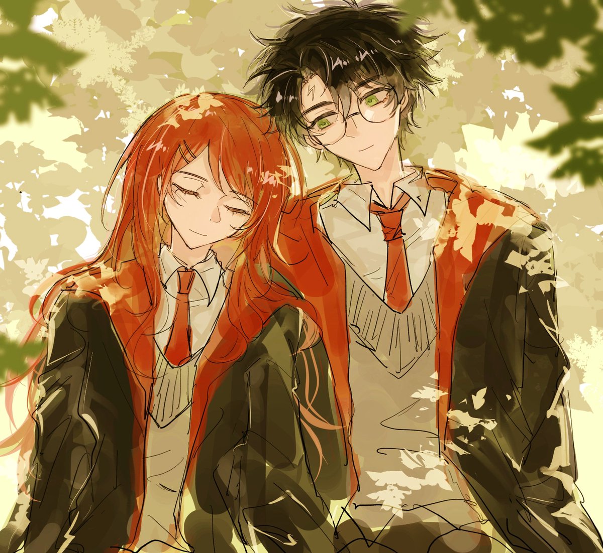 Cherishing17's tweet photo. Harry&amp;Ginny https://t.co/fRU478Tdcx