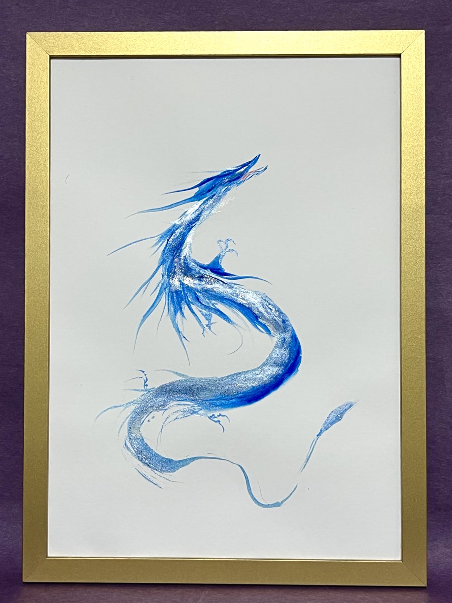 今日の青龍様 プレゼント企画です🎁💐🐉🎊 オリジナル原画1点 いいねRT