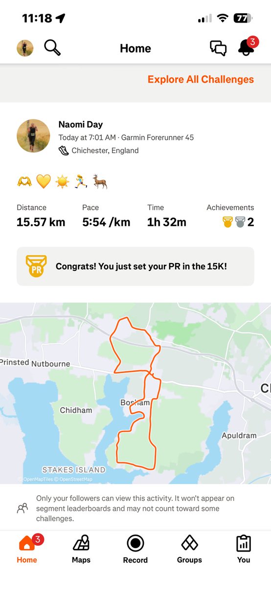 16km this morning ahead of the LLHM in April. A gorgeous run this morning from our doorstep enjoying all this! ☀️💛☀️💛
Slow and steady… trying to get to the start line!