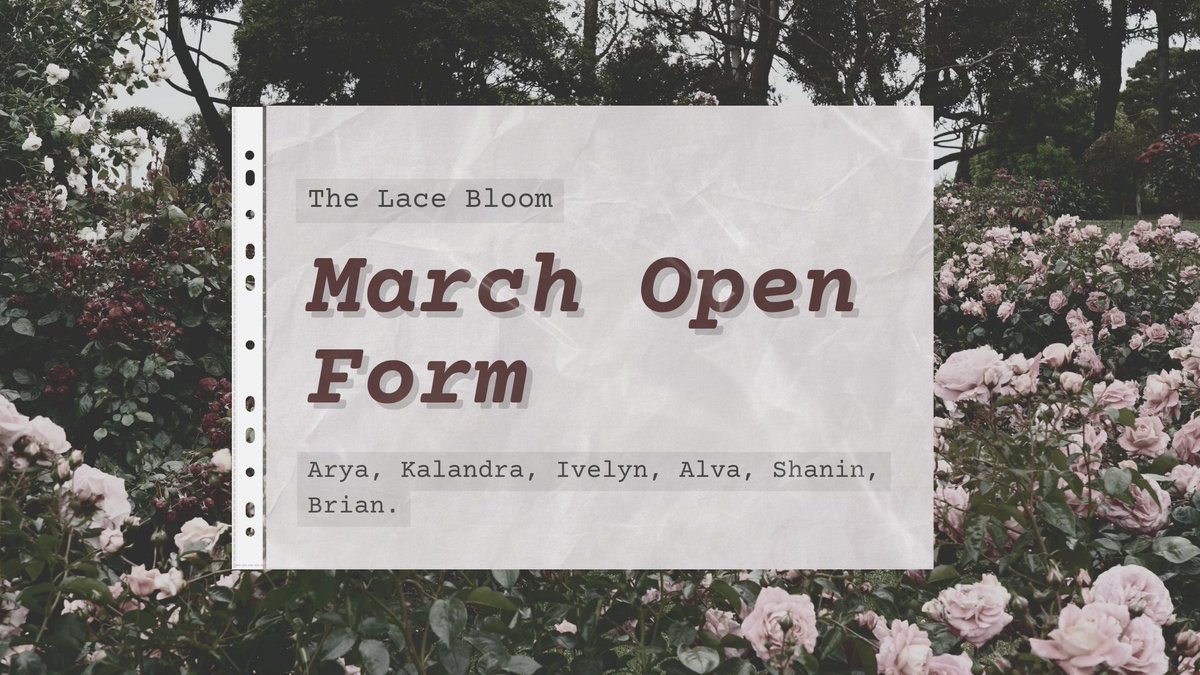 𝐓𝐡𝐞 𝐋𝐚𝐜𝐞 𝐁𝐥𝐨𝐨𝐦! ✨🌷 tweet media