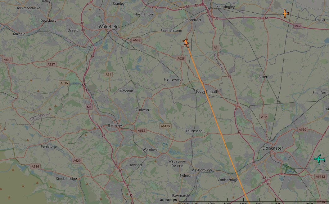 AboveSESKU's tweet image. 🇺🇸 #GOODSPEED #GPDPD:
0.5mi away heading NNW, travelling 131mph @ 1300ft
[Tradewind Aviation] [72 Tracked Flights @ 12:08:02 PM] 
#AboveSESKU #SESKU #WF9 #ADSB
I've seen this aircraft 27 times before!