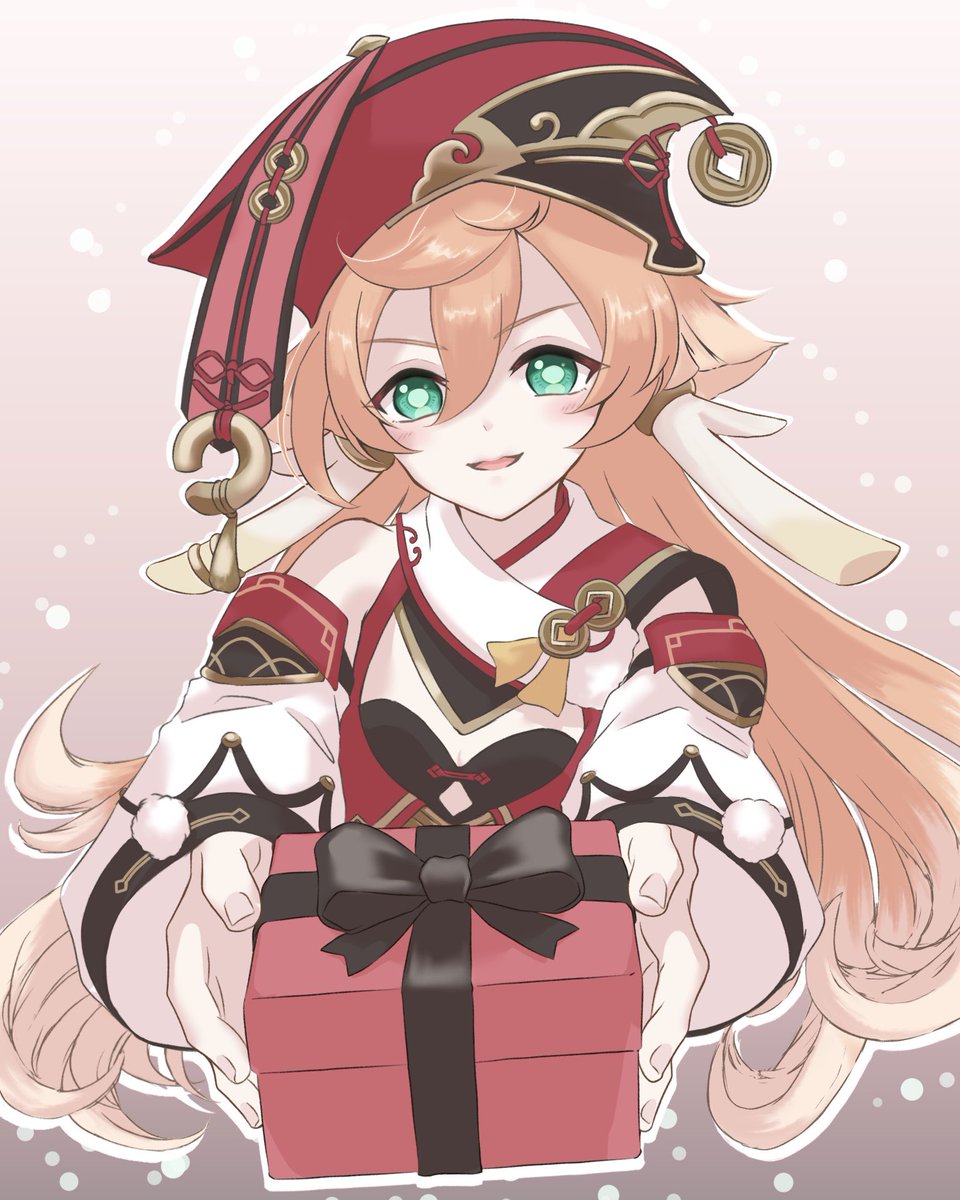 煙緋のバレンタイン概念絵🎁🎁 #原神