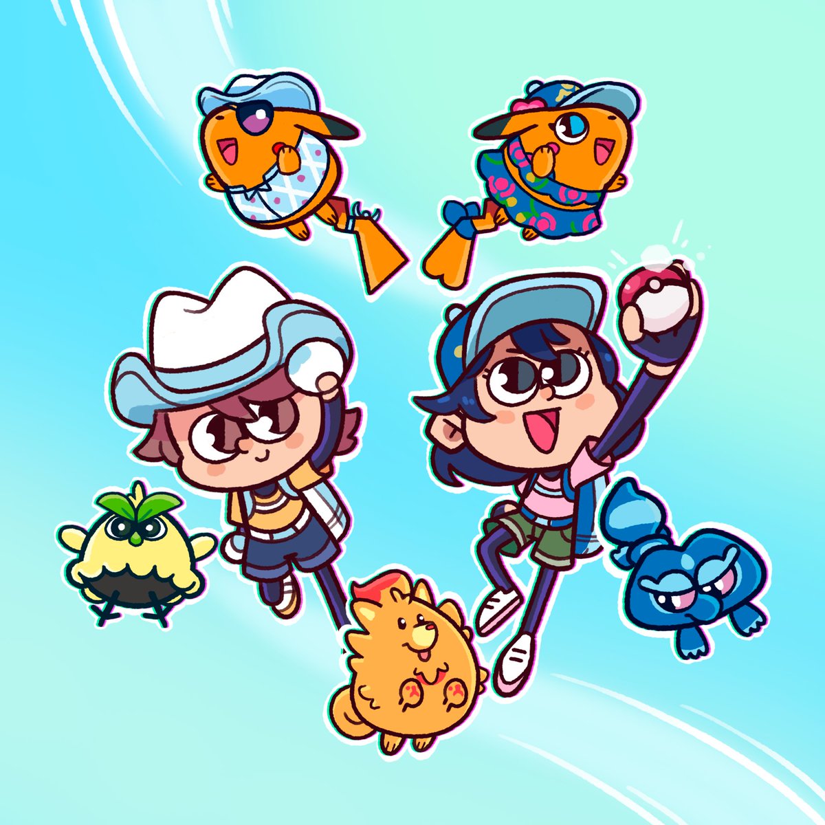 HitalloDuarte's tweet photo. Um cadinho atrasado, mas... Bem-vindos Pokémon VENTOS e Pokémon ONDAS https://t.co/VGIwr0xwEe