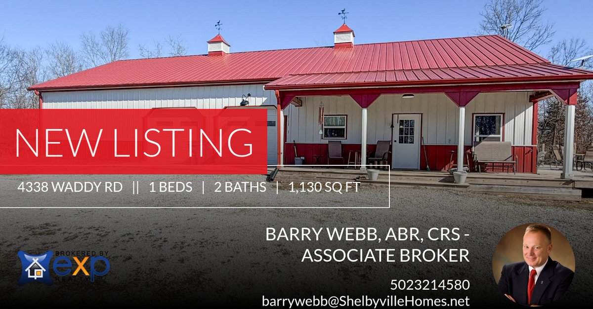 barrywebb's tweet photo. 📍 New Listing 📍 Take a look at this fantastic new property that just hit the market located at 4338 Waddy Rd in Waddy. Reach out here or at 5023214580 for more information

Listed by
Barry Webb
eXp Realty, LLC
(502) 321-4580 https://t.co/v4PhyJn1Pz https://t.co/mPWfHv2t15