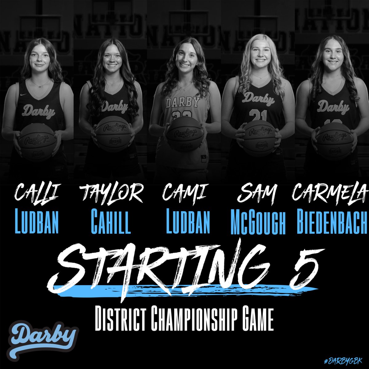 Wake up Panthers Nation!!!  It’s a district final game day as we take on New Albany at the Fairgrounds Coliseum at 12:15.  Come out and support our spectacular young people as  we go for the first ever district championship for Darby girls basketball!