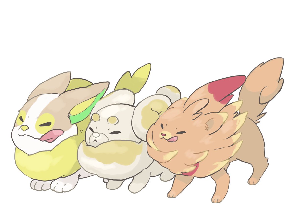 ポムケンは他の子犬たちと一緒に風に抗っててほしい #ポケモン風波