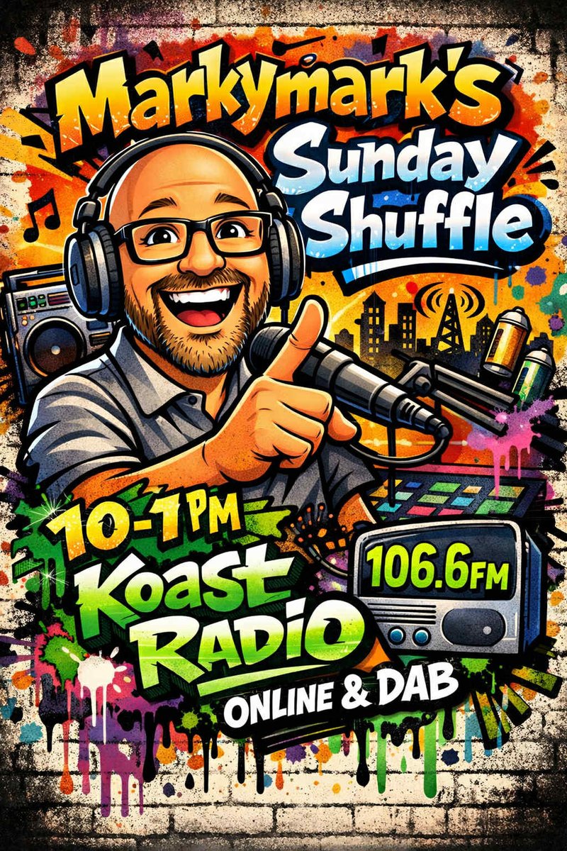 s_markymark's tweet photo. Shuffling into March! All the usual features &amp; mix of music from the 80s onwards. 10am Sunday on @KoastRadio 106.6fm &amp; online https://t.co/eU3tZwkbke