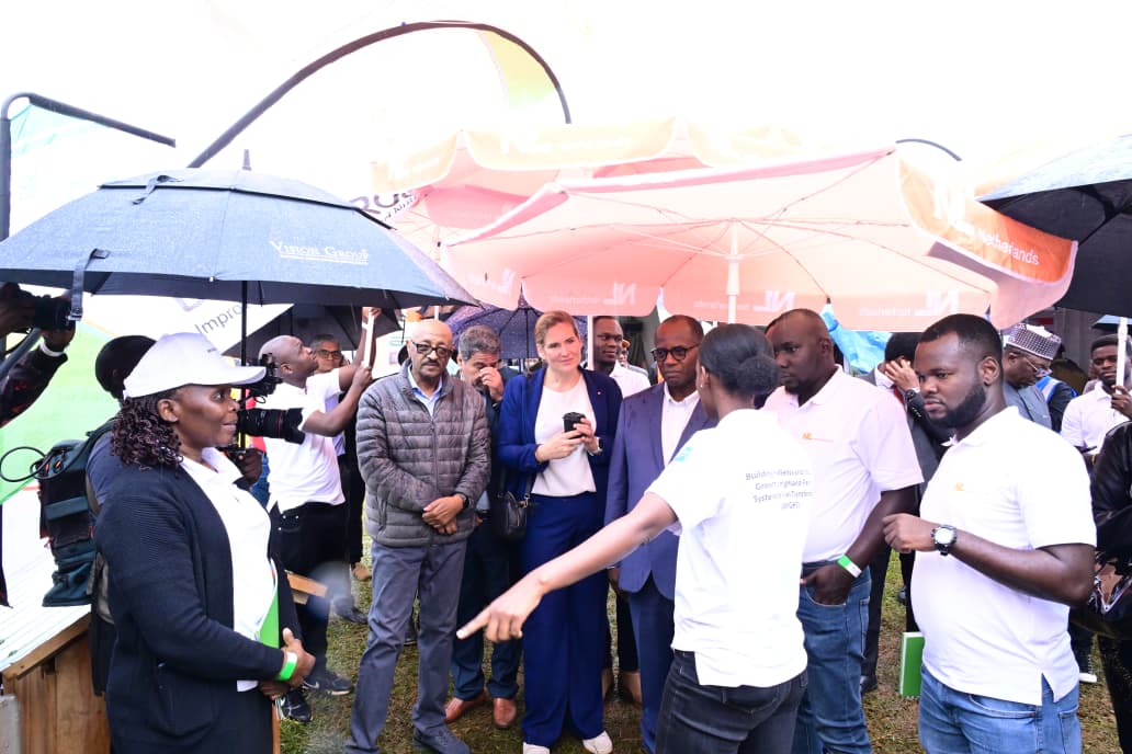 newvisionwire's tweet photo. The Chief Guest, Minister of State for Agriculture Fred Bwino Kyakulaga, Netherlands Ambassador H.E. Frederieke Quispel, and a delegation of ambassadors and heads of missions toured the exhibitors’ stalls at #HarvestMoneyExpo2026, exploring innovative agribusiness solutions, value addition, and modern farming technologies shaping Uganda’s agricultural sector.

#HarvestMoneyExpoAt10 #HarvestMoneyExpo 
📸 Mpalanyi Ssentongo