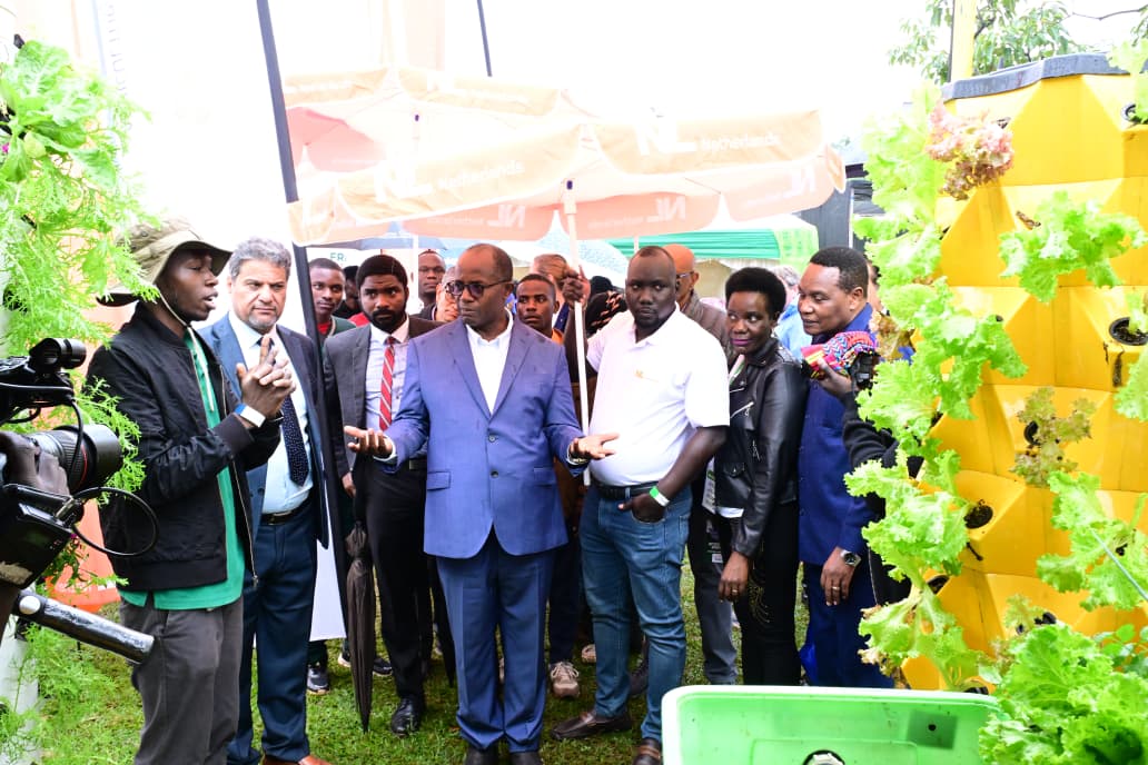 newvisionwire's tweet photo. The Chief Guest, Minister of State for Agriculture Fred Bwino Kyakulaga, Netherlands Ambassador H.E. Frederieke Quispel, and a delegation of ambassadors and heads of missions toured the exhibitors’ stalls at #HarvestMoneyExpo2026, exploring innovative agribusiness solutions, value addition, and modern farming technologies shaping Uganda’s agricultural sector.

#HarvestMoneyExpoAt10 #HarvestMoneyExpo 
📸 Mpalanyi Ssentongo