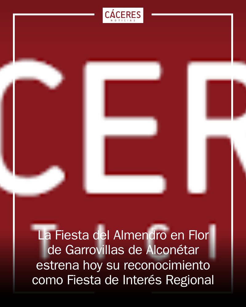 🎉🌸 ¡Garrovillas de Alconétar celebra la XXVI Fiesta del Almendro en Flor! Reconocida como Fiesta de Interés Turístico Regional, con senderismo, degustaciones y música en un paraje espectacular. Ven a disfrutar de la naturaleza y tradiciones.... mrf.lu/ShTv