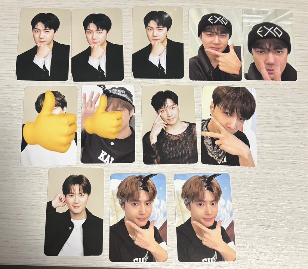 EXO verse トレカ 交換 譲:画像のもの（1枚目） 求:2枚目の画像のもの
