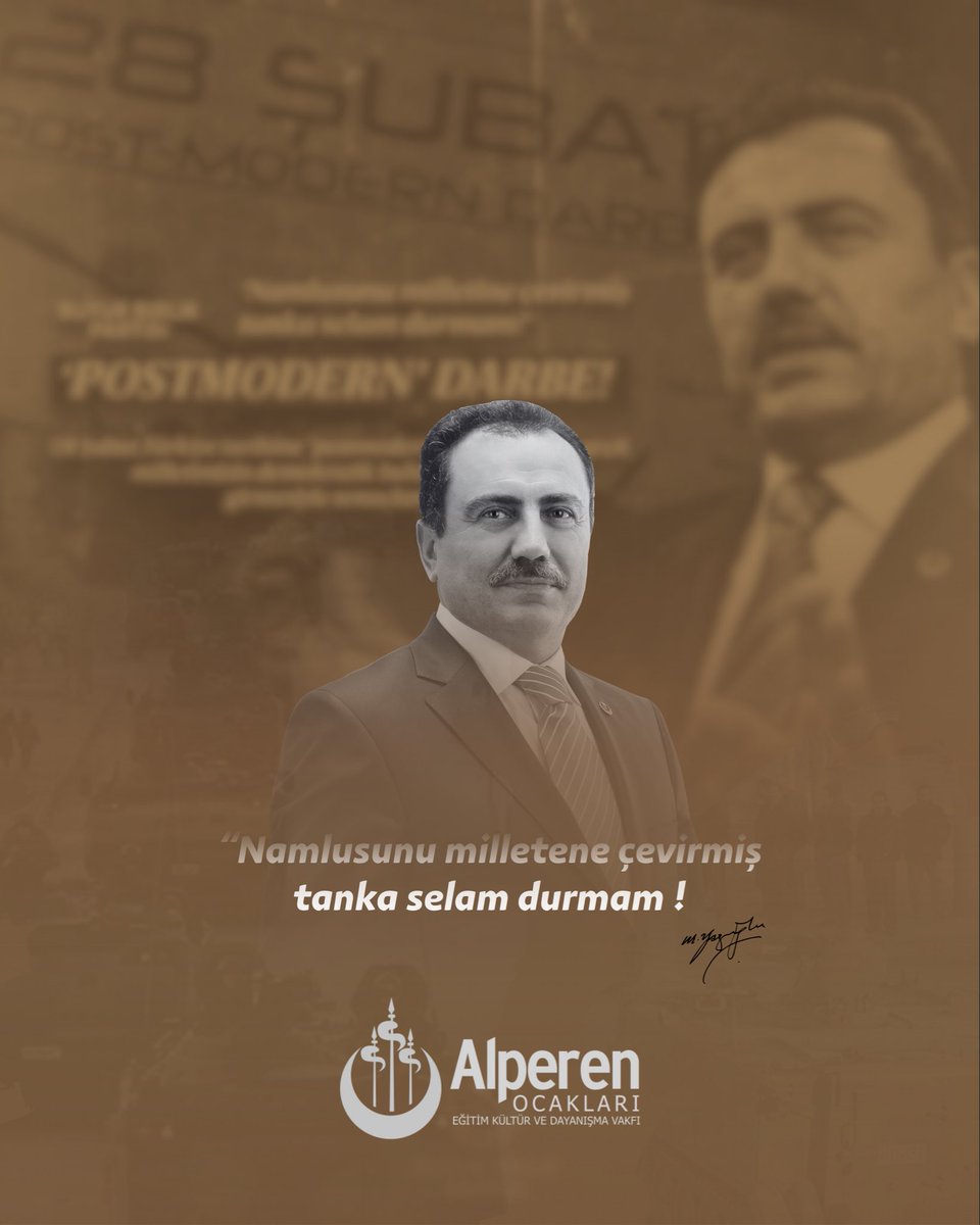 28 Şubat, milletimizin iradesine ve demokrasimize yönelmiş karanlık bir müdahale olarak tarihimizde yerini almıştır.

Bu vesileyle; milli duruşu, inancı ve kararlı mücadelesiyle daima örnek olan şehit liderimiz Muhsin Yazıcıoğlu’nu rahmet, minnet ve özlemle anıyoruz.

Millet