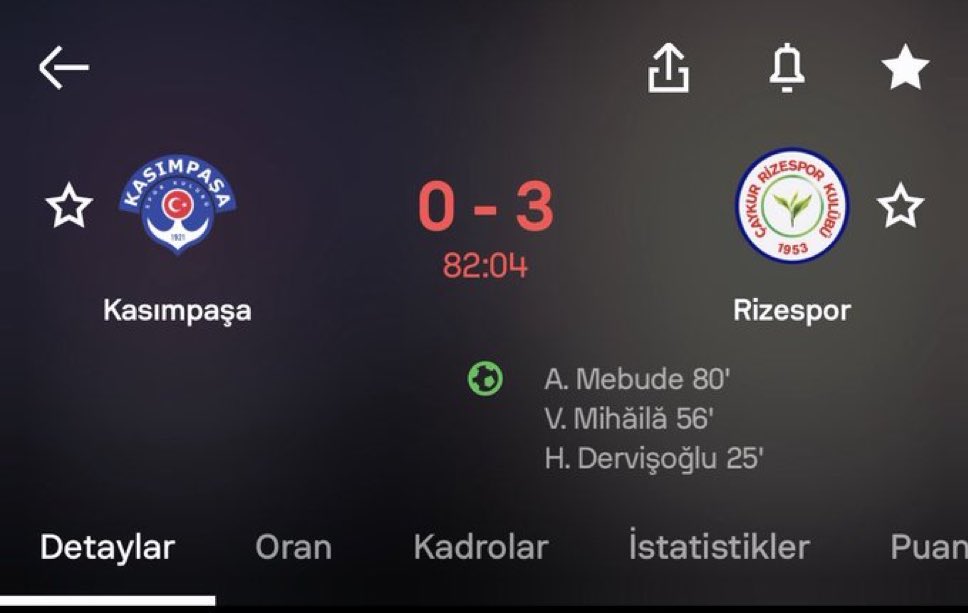 Fenerbahöeye karşı tüm takımı eşek gibi koşturdu, full motivasyon oynattı şimfi o takım yürüyemeyecek halde Rizespor’dan üç yiyor. Biz boşuna yıllarca bunun Fenerbahçeli olmadığını anlatmaya çalışmadık.