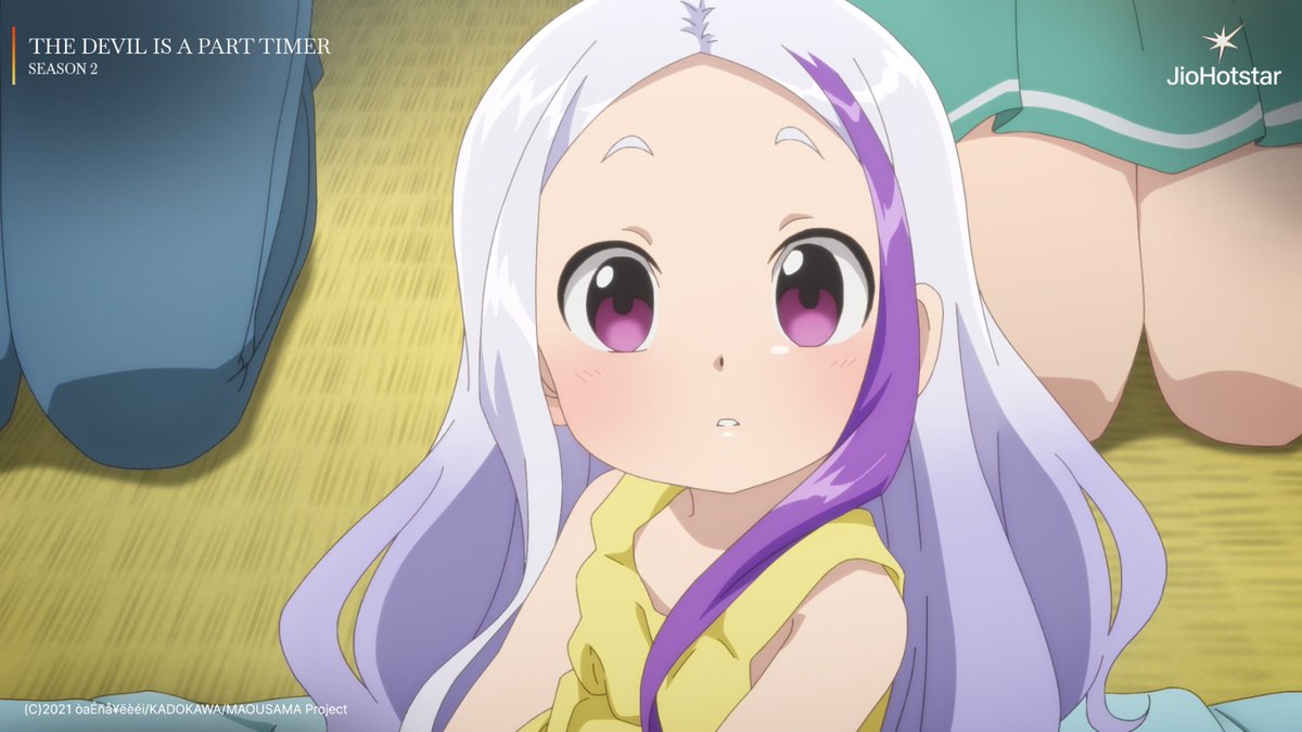 MTVIndia's tweet photo. One ‘Papa’ and the room went silent.

The Devil is a Part timer S1-S2, watch now on JioHotstar.

[The Devil is a Part Timer, Anime, Watch Anime]
#AnimeOnJioHotstar #MTVIndia #Anime #TheDevilIsAPartTimer https://t.co/MsreWSqOJu