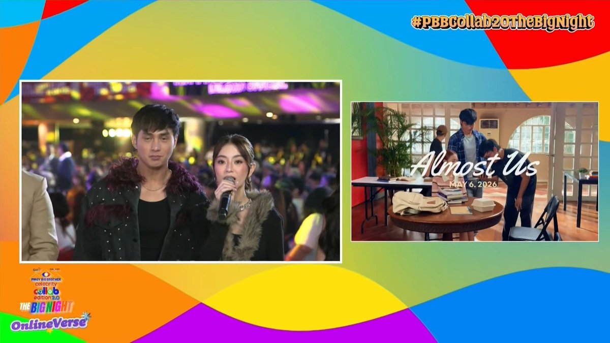 ABSCBNNews's tweet image. NASAAN SI FYANG AT JM? NASA BIG NIGHT SILA! 🥰

Matapos ang hatawan sa opening number ng big night ng "PBB: Celebrity Collab Edition 2.0," sinamahan naman nina "PBB: Gen 11" ex-housemates Fyang Smith at JM Ibarra sina Alexa Ilacad at Mavy Legaspi.

Magtatambal sina Fyang at JM sa