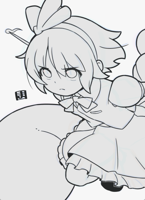 wip
最初の下絵の姿勢だと上体をもっと猫背的に起こさないと無理のある姿勢だったので頭から突っ込んでいってズババン!と斬る感じを残しつつ、太腿を下げたわよ 