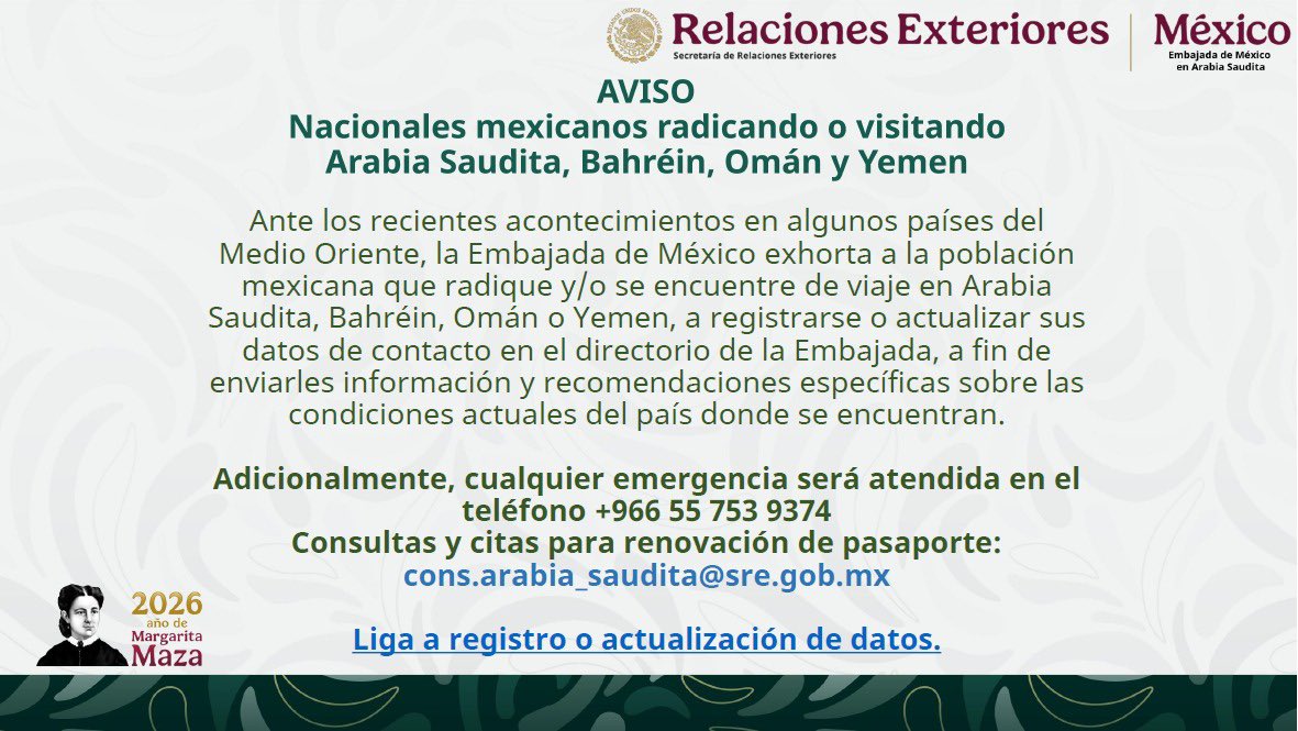 Embajada de México en Arabia Saudita tweet media
