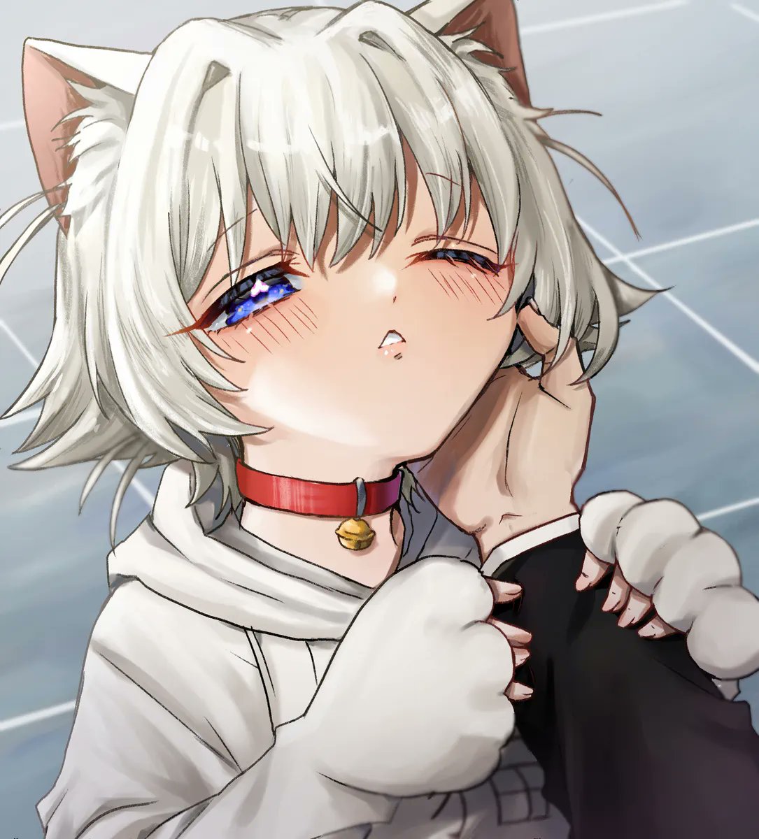 **Se te subía en la cama cuando veía que despertaba y hacia que le acaricies las mejillas ** 

Amorchito... Ya bajo la fiebre ... Aunque aún debo tomar la medicina hasta que se termine ... 

**Al ratito me acomodo sobre ti **