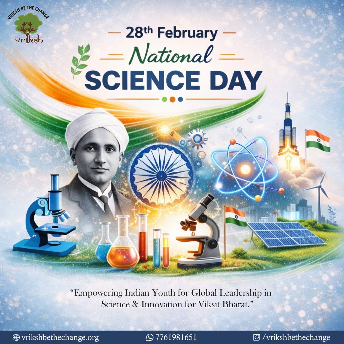 On National Science Day, Vriksh Be The Change celebrates curiosity, innovation, and scientific thinking among our students. Inspired by C. V. Raman, we encourage children to question, explore, and learn through experiments.
#NationalScienceDay #VrikshBeTheChange #VrikshPathshala