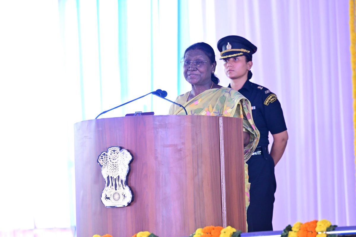 BeheraSuvendra's tweet photo. Jai Jagannath 

With profound gratitude, we thank Hon’ble President Smt. Droupadi Murmu ji @rashtrapatibhvn for gracing the Bhoomi Pujan Ceremony of the Shri Jagannath Spiritual & Cultural Charitable Centre, Jamshedpur, on 26th February 2026.

Her presence elevated the occasion and inspired thousands across Jharkhand and the Kolhan region. A truly historic and blessed day.

Johar. 
Jai Jharkhand.

#DroupadiMurmu #Jharkhand #Kolhan #Jamshedpur  #Jagannath