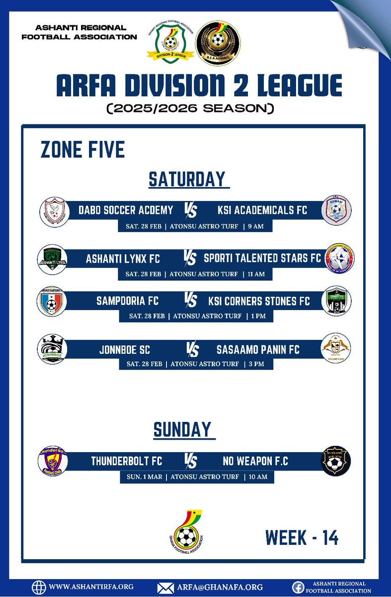 KCornerstoneFC's tweet photo. Sampdoria VS Cornerstone FC 

Venue : Atonsu AstroTurf 

Saturday, 1 pm

After a massive victory of 6-1 Ashanti Lynxch FC, we meet Sampdoria today https://t.co/pIQK57to88