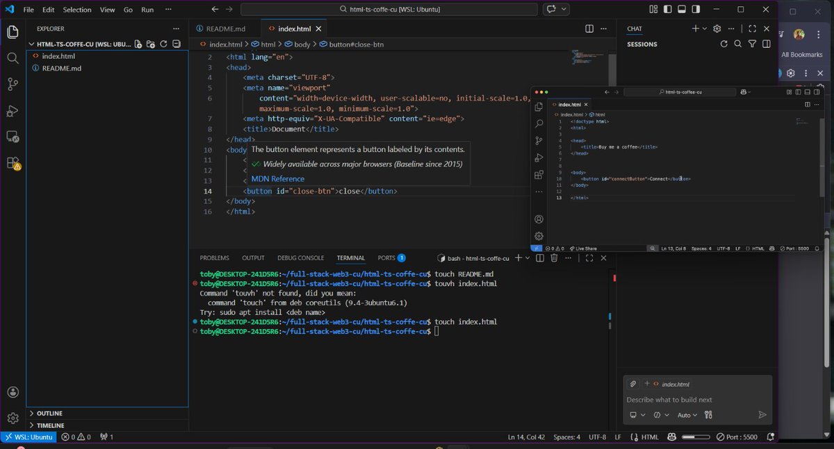 TobyTech6's tweet photo. ✅DAY 2: Building the Bridge ✅
Architecture update: Transitioning from pure logic to the full user experience
✅Handling blockchain latency with precision ✅Integrated Viem for window.ethereum detection
✅Building the "Buy Me A Coffee" interface
⚡️
#Web3Dev #ZKsync #Viem https://t.co/ErPn5jWFTq