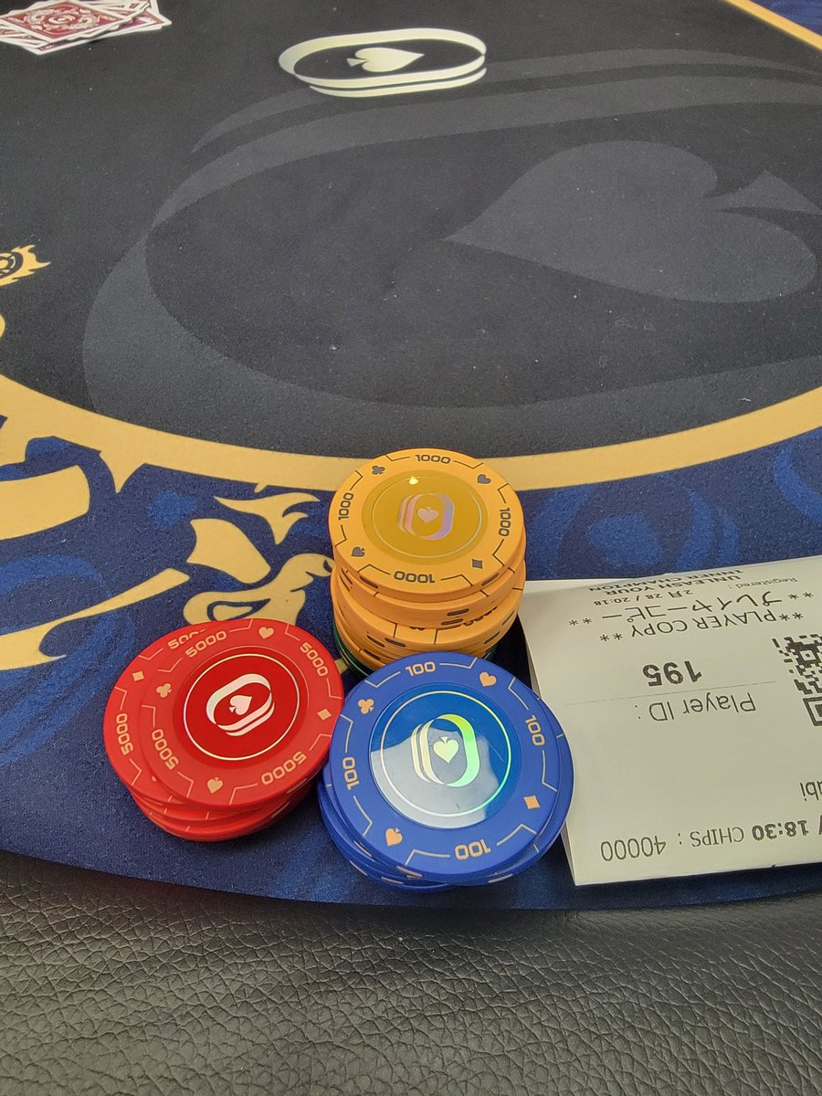 40,000→ 205,500 Ave74500 テーブルチップリ @USOPJAPAN @useriesofpoker
